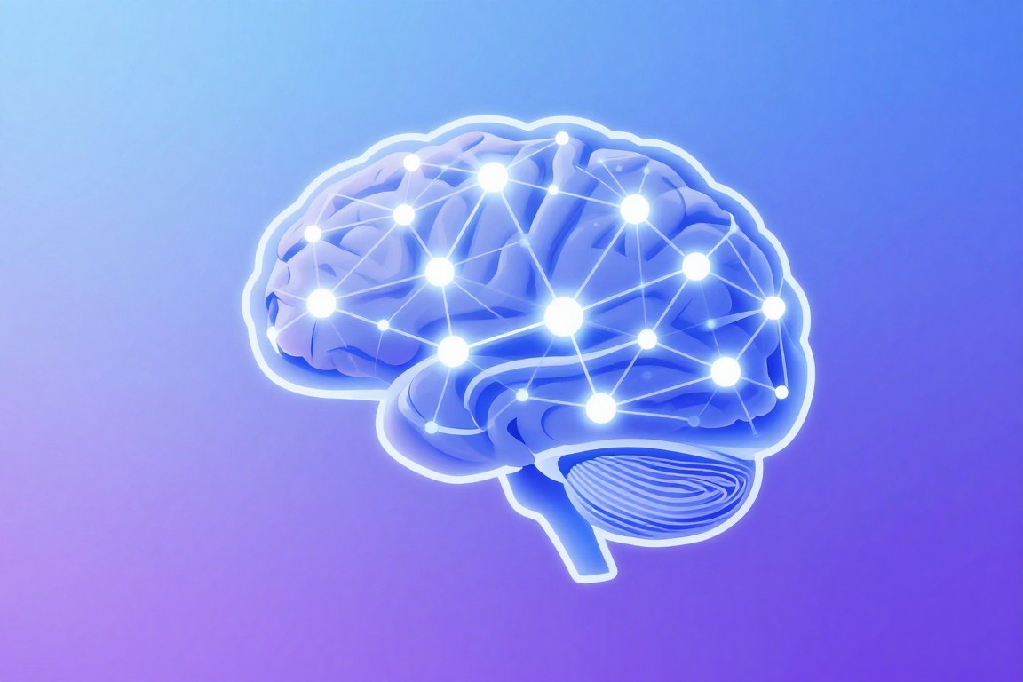 AI가 지식 순환의 병목을 해소하는 모습을 표현한 추상 일러스트